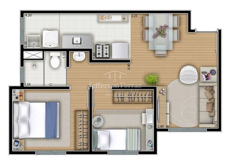 Apartamento, 2 quartos, 43 m² - Foto 13